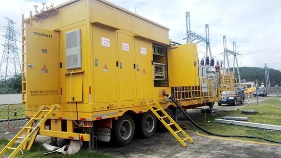 145KV κινητός υποσταθμός μετασχηματιστών